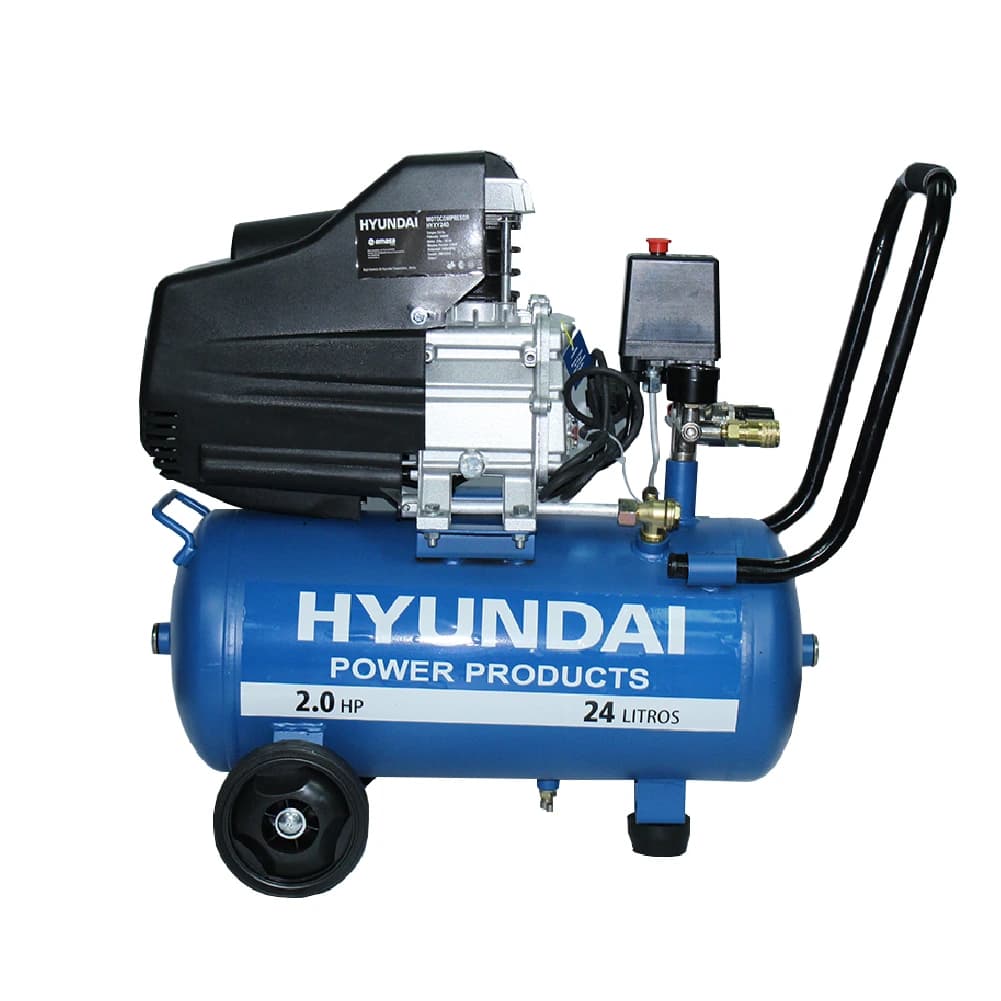 Compresor Hyundai Monofásico 2hp 24l 115psi Directo